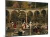 Bathing of Court Ladies in the 18th Century, 1888-Francois Flameng-Mounted Giclee Print