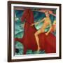 Bathing of the Red Horse, 1912-Kuzma Sergievitch Petrov-Vodkin-Framed Giclee Print