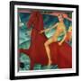 Bathing of the Red Horse, 1912-Kuzma Sergievitch Petrov-Vodkin-Framed Giclee Print