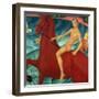 Bathing of the Red Horse, 1912-Kuzma Sergievitch Petrov-Vodkin-Framed Giclee Print