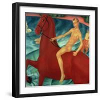 Bathing of the Red Horse, 1912-Kuzma Sergievitch Petrov-Vodkin-Framed Giclee Print