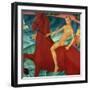 Bathing of the Red Horse, 1912-Kuzma Sergievitch Petrov-Vodkin-Framed Giclee Print