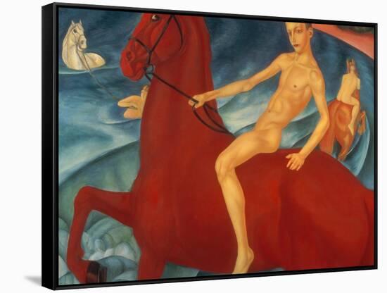 Bathing of the Red Horse, 1912-Kosjma Ssergej Petroff-Wodkin-Framed Stretched Canvas