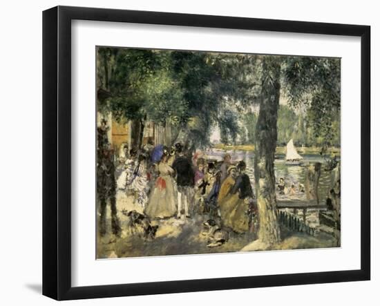 Bathing on the Seine, La Grenouillere, 1869-Pierre-Auguste Renoir-Framed Art Print