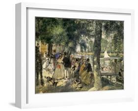 Bathing on the Seine-Pierre-Auguste Renoir-Framed Art Print