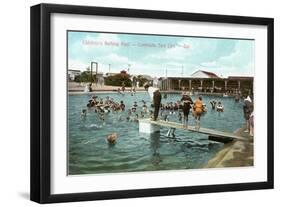 Bathing Pool, Coronado Tent City, San Diego, California-null-Framed Art Print