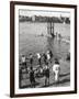 Bathing Pool, Dinard, Brittany, France, 20th Century-null-Framed Photographic Print