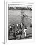 Bathing Pool, Dinard, Brittany, France, 20th Century-null-Framed Photographic Print