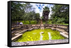 Bathing Pool (Kumara Pokuna) of Parakramabahu's Royal Palace-Matthew Williams-Ellis-Framed Stretched Canvas