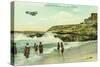 Bathing Scene at La Jolla Beach - San Diego, CA-Lantern Press-Stretched Canvas