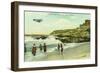 Bathing Scene at La Jolla Beach - San Diego, CA-Lantern Press-Framed Art Print