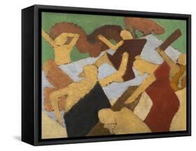 Bathing Scene-David Bomberg-Framed Stretched Canvas