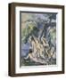 Bathing Study for Les Grandes Baigneuses, circa 1902-1906-Paul Cézanne-Framed Giclee Print