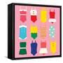 Bathing Suits Galore-Ann Kelle-Framed Stretched Canvas