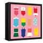 Bathing Suits Galore-Ann Kelle-Framed Stretched Canvas