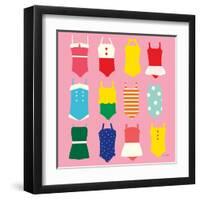 Bathing Suits Galore-Ann Kelle-Framed Art Print