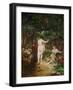 Bathing women. (1853).-Gustave Courbet-Framed Giclee Print