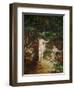 Bathing women. (1853).-Gustave Courbet-Framed Premium Giclee Print