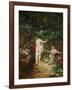 Bathing women. (1853).-Gustave Courbet-Framed Giclee Print