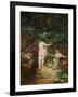 Bathing women. (1853).-Gustave Courbet-Framed Giclee Print