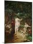 Bathing women. (1853).-Gustave Courbet-Mounted Giclee Print