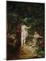 Bathing Women, 1853-Gustave Courbet-Mounted Giclee Print