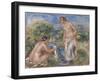 Bathing Women-Pierre-Auguste Renoir-Framed Giclee Print