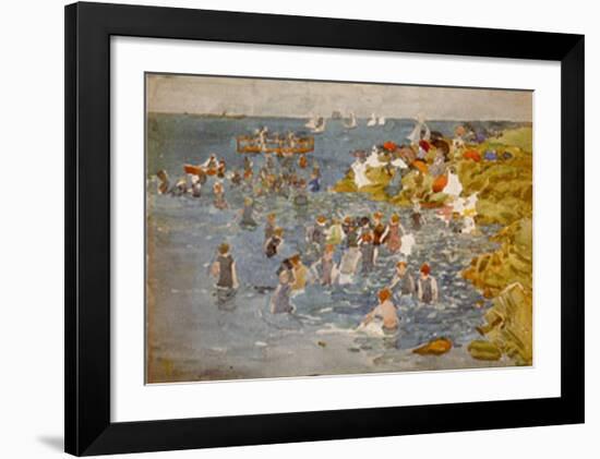 Bathing-Maurice Brazil Prendergast-Framed Art Print