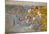 Bathing-Maurice Brazil Prendergast-Mounted Art Print