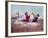 Bathing-Cham-Framed Giclee Print