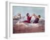 Bathing-Cham-Framed Giclee Print