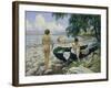 Bathng Girls on the Beach-Paul Fischer-Framed Premium Giclee Print