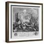Bathos, Manner of Sinking, in Sublime Paintings Inscribed to the Dealers in Dark Pictures, 1764-William Hogarth-Framed Giclee Print