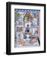 Bathroom Cats-Bill Bell-Framed Premium Giclee Print