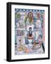 Bathroom Cats-Bill Bell-Framed Giclee Print