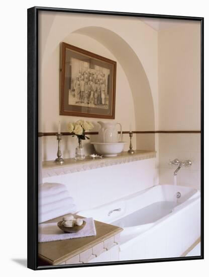 Bathroom Detail in One of the En-Suite Guest Bedrooms, Samode Palace Hotel, Samode, India-John Henry Claude Wilson-Framed Photographic Print