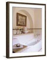 Bathroom Detail in One of the En-Suite Guest Bedrooms, Samode Palace Hotel, Samode, India-John Henry Claude Wilson-Framed Photographic Print