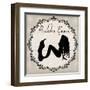 Bathroom Powder Room Silhouette Mermaid-sylvia pimental-Framed Art Print