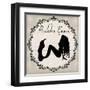 Bathroom Powder Room Silhouette Mermaid-sylvia pimental-Framed Art Print