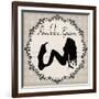 Bathroom Powder Room Silhouette Mermaid-sylvia pimental-Framed Art Print