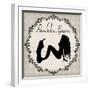 Bathroom Powder Room Silhouette Mermaid-sylvia pimental-Framed Art Print