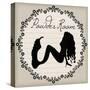 Bathroom Powder Room Silhouette Mermaid-sylvia pimental-Stretched Canvas