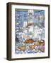 Bathroom Pups-Bill Bell-Framed Giclee Print