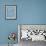 Bathroom Rules Blue-Taylor Greene-Framed Art Print displayed on a wall