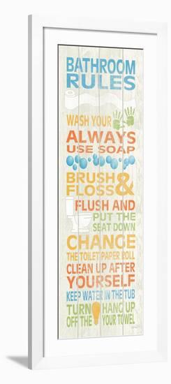 Bathroom Rules I-N. Harbick-Framed Art Print