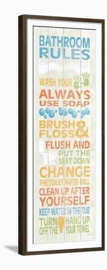 Bathroom Rules I-N. Harbick-Framed Art Print