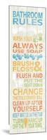 Bathroom Rules I-N. Harbick-Mounted Art Print