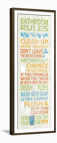 Bathroom Rules II-N. Harbick-Framed Art Print