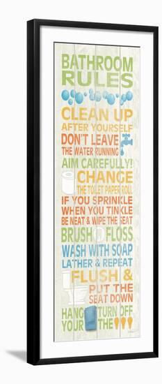 Bathroom Rules II-N. Harbick-Framed Art Print