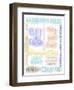 Bathroom Rules Multicolor-Matthew Piotrowicz-Framed Art Print